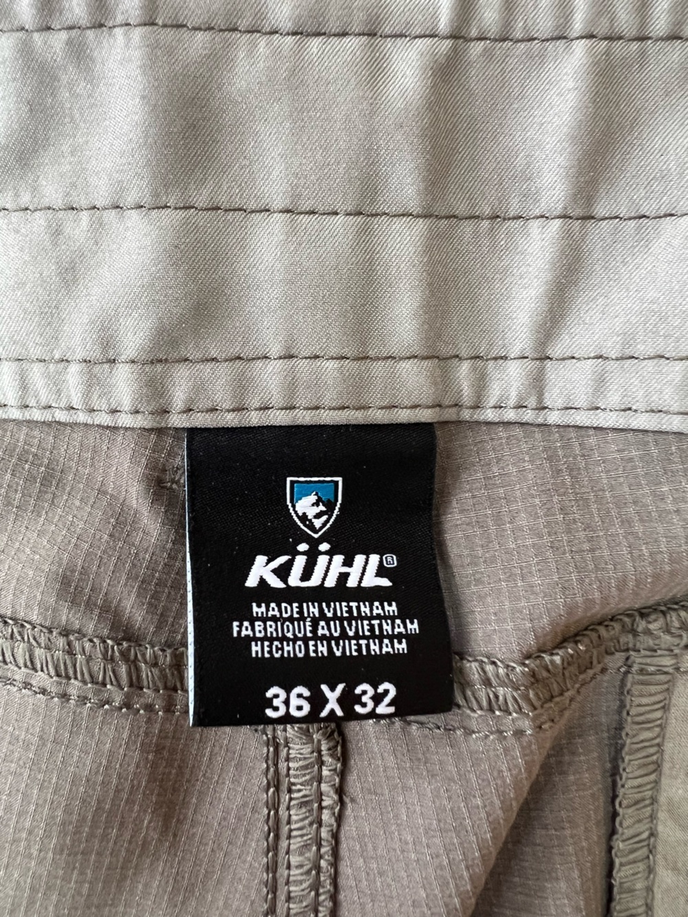 KÜHL SILENCR Technical Performance Lightweight Hiking Full Pant Khaki, 36x32 - Picture 9 of 15